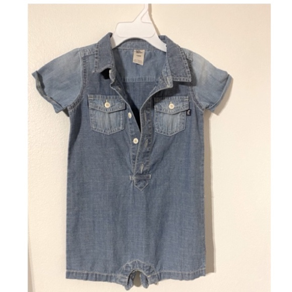 Oshkosh baby B’gosh Denim One Piece Jumper SZ 18M